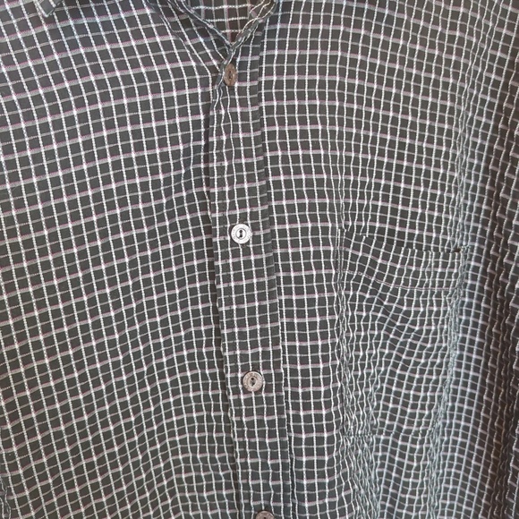 Bugatchi Uomo Men’s Black White Check Long Sleeve Button Down Shirt L - Picture 11 of 11